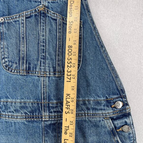OLD NAVY Overalls Womens 4 Carpenter Denim Bib Utility Cotton Blue - Picture 12 of 16